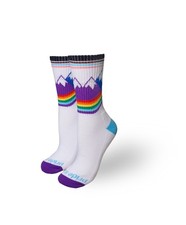 Mountain Rainbow Crew Cotton Pride Socks All INclusive