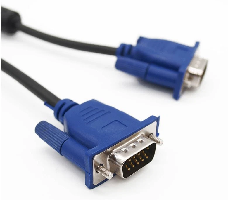 VGA to VGA Cable Male To Male 1.5m SVGA Monitor Cord Blue Plug for PC Computer - Image 2 of 3