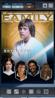 Topps Star Wars Card Trader Season 12 Premium Claim EPIC Luke Skywalker 300cc