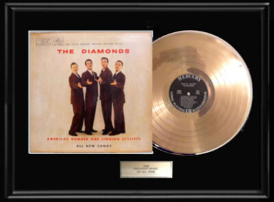 THE DIAMONDS RARE LP GOLD METALIZED RECORD ALBUM NON RIAA AWARD | eBay