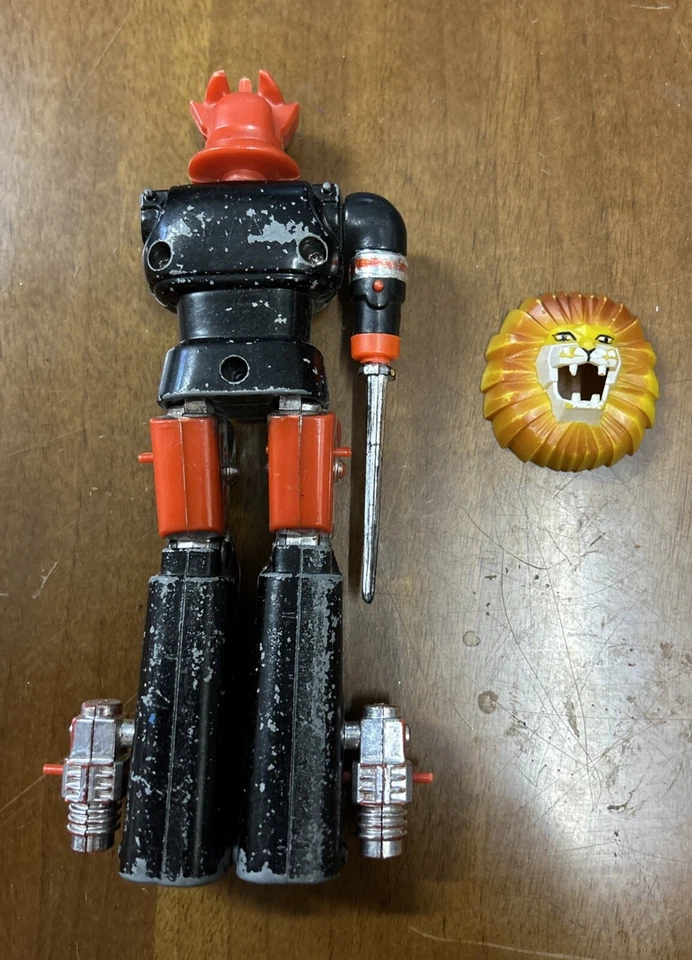 ACTION FIGURE DALTANIUS SUPER LION ROBOT DIE CASTE METAL  ANNI 80' - Immagine 2 di 2