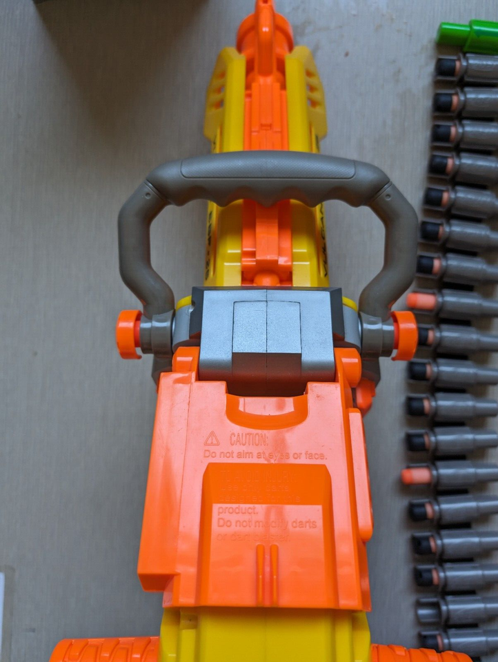 Nerf Vulcan EBF25 Complete Gun With Ammo Box and Two Ammo Belts Tripod