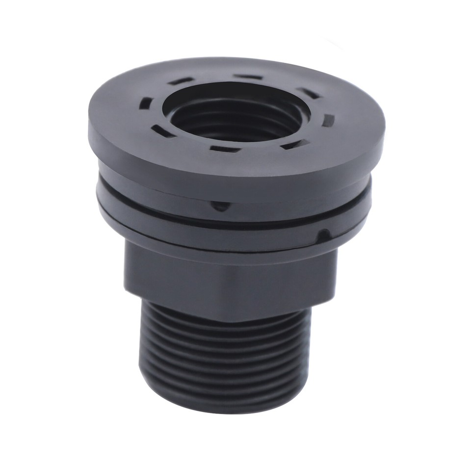 4x 3/4"PVC Bulkhead Fitting For Rain Barrel Aquarium Water Tank