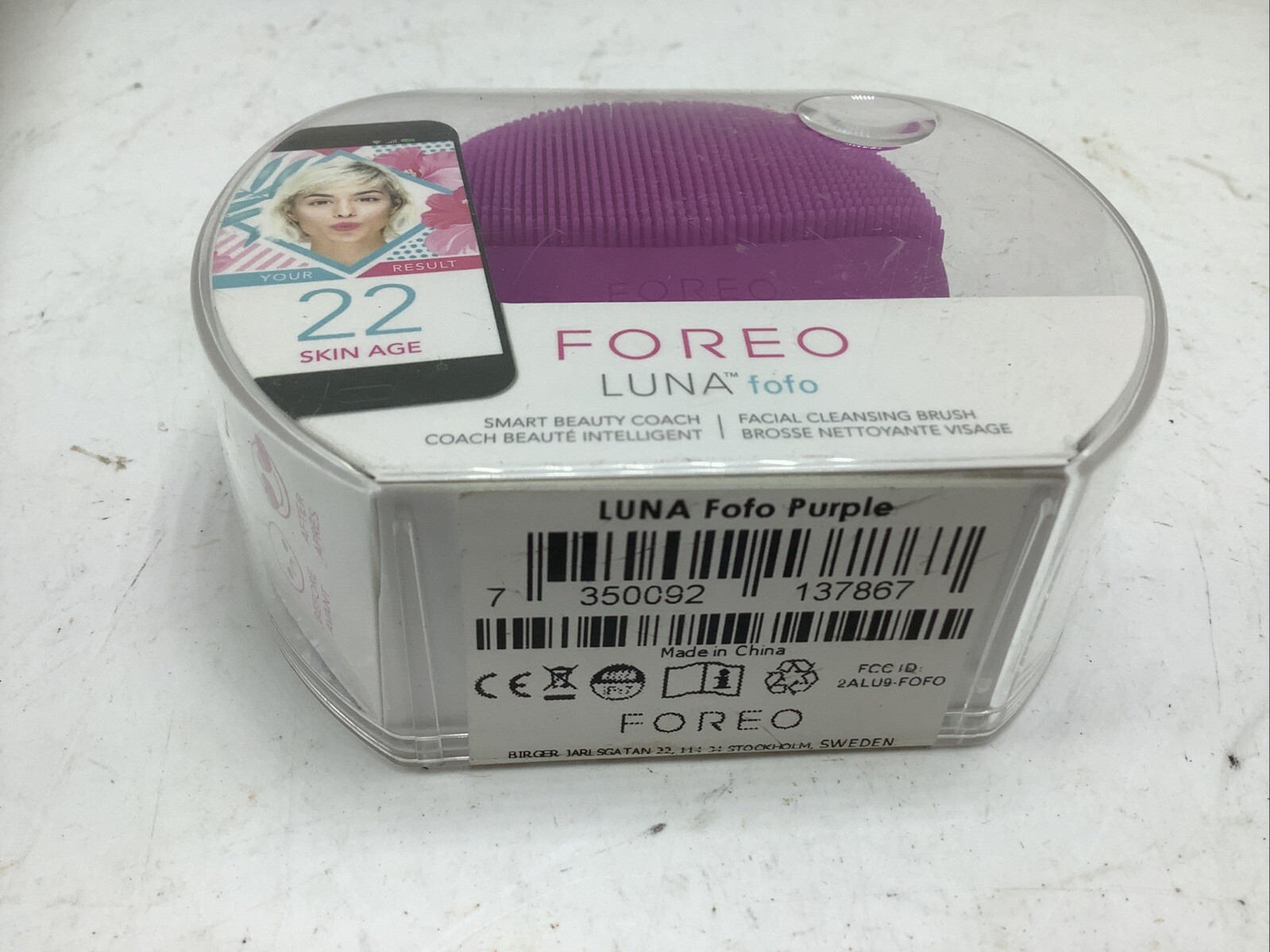 FOREO LUNA FOFO SMART FACIAL CLEANSING DEVICE BRUSH FUCHSIA HOT PINK~NEW