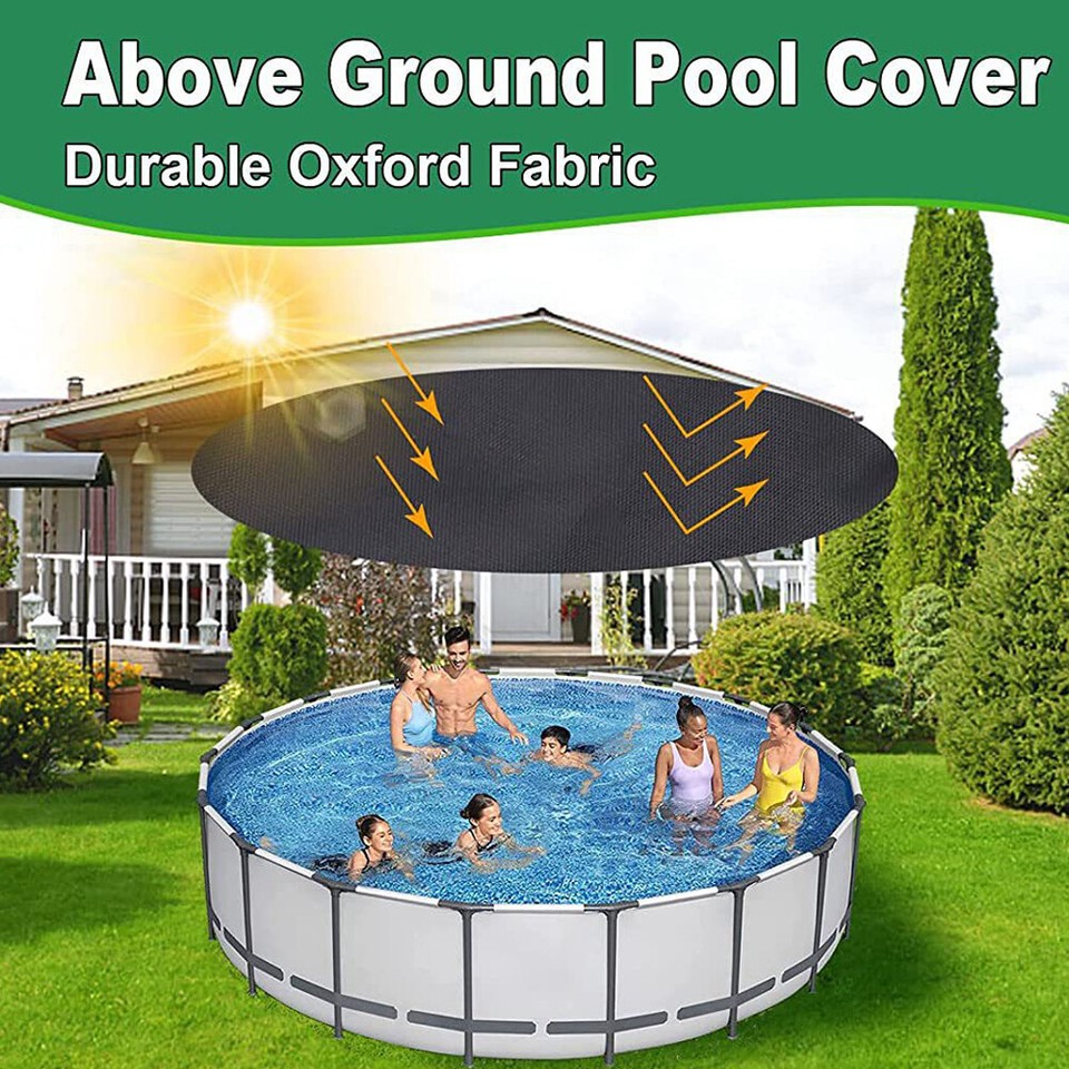 Round Ground Pool Cover Waterproof Pet Bathtub Cover Dustproof Garden
