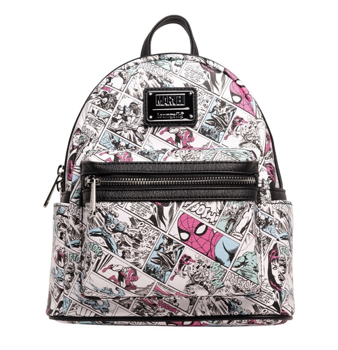 LOUNGEFLY MARVEL AVENGERS MINI BACKPACK NEW WITH TAGS RETRO COMIC Spider-Man