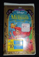 NIP Disney VHS Special Edition The Little Mermaid 1998 Set 4 Lithographs