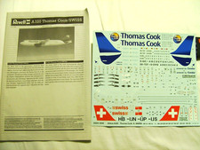 Revell Airbus A320 Thomas Cook Swiss Airlines Scale decal instructions only