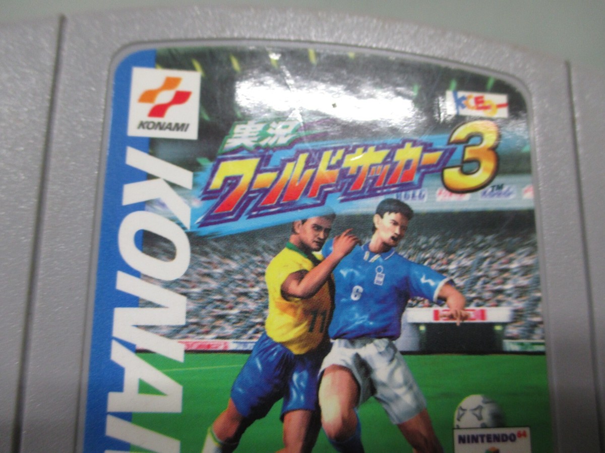 N64 -- Jikkyou World Soccer 3 -- Boxed. Nintendo 64, Japan Game