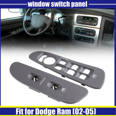 2014 Dodge Avenger Window Switch Grey Door Window Switch Bezel Cover For 2002-2010 Dodge Ram 1500/2500/3500 – Pair 2006 Dodge Ram Door - Foto 2