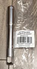 VIM Tools Pro 5/8" Extended 6" Long Spark Plug Socket 3/8dr #SPMED58