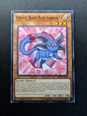 CRYSTAL BEAST RUBY CARBUNCLE LED2-EN041 Legendary Duelists