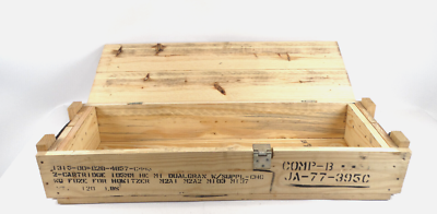 US Army 105mm Howitzer Wood Crate NSN: 1315-00-028-4857 | eBay
