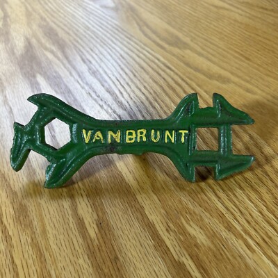 Antique Van Brunt 380 Wrench John Deere Tractor Tool Original Paint Iron Farm