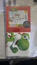 Nintendo SUPER MARIO WALL DECALS 45 Removable & Repositional Stickers RoomMates