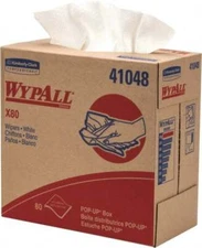 WypAll 41048 X80 Heavy Duty Cloths: 80 Pop-Up Sheets, 16-3/4" x 9" Sheet Size