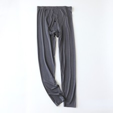 Men Long John Pants Trousers Underwear Nightwear Base Layer Slim Stretchy Casual