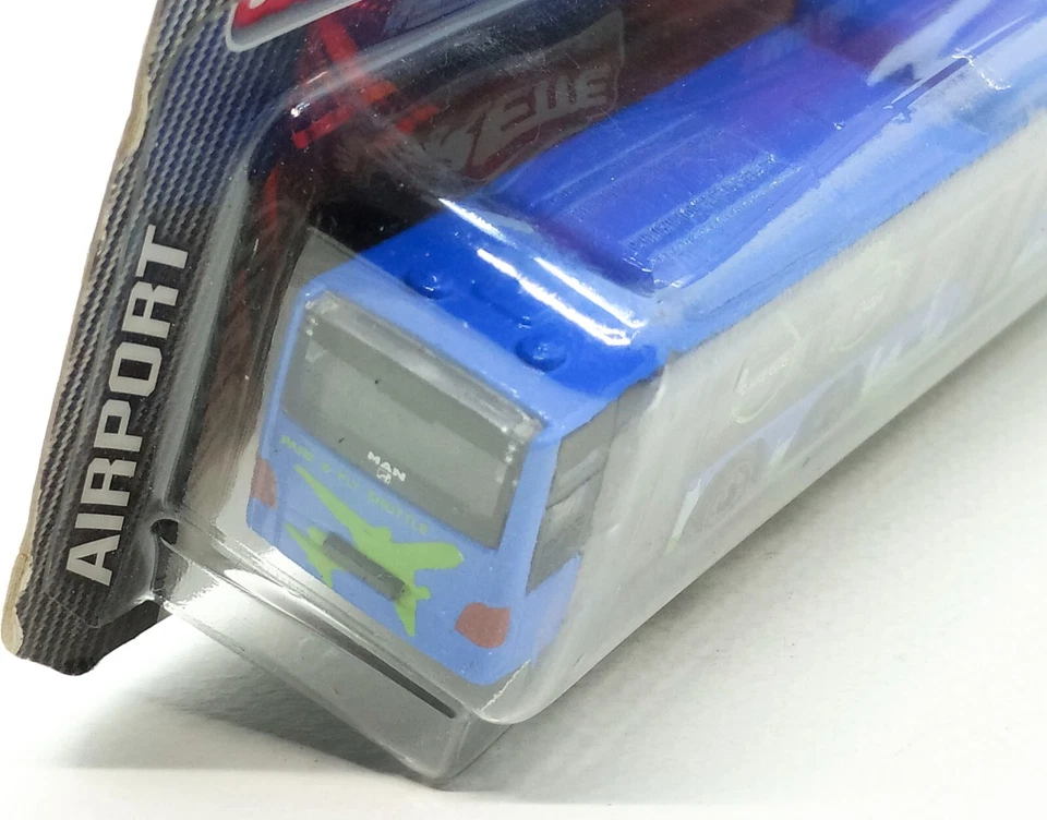 Majorette Man Lion's Bus - Airport Bus Dark Blue Scale 1/110 (5.7") In Package - Image 4 of 4