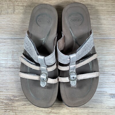 Abeo Bonnie System Sandals Women Tan Leather