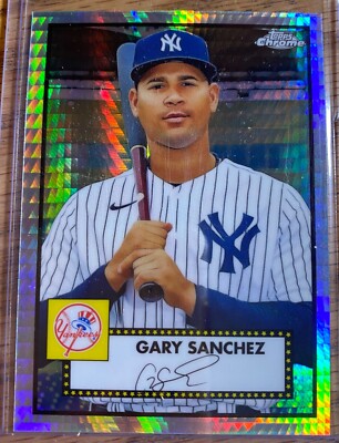 2021 Topps Chrome Platinum Anniversary Gary Sanchez X Factor Refractor #223