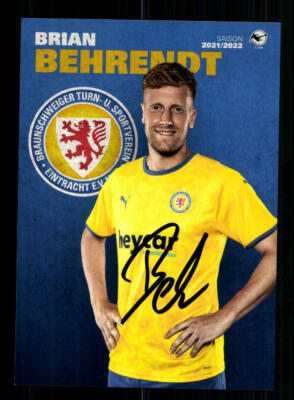 Brian Behrendt Autograph Card Eintracht Braunschweig 2021-22 Original Signed