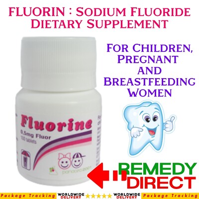 FLUORIN - Sodium Fluoride Dietary Supplement for Strong Teeth and Tooth Decay