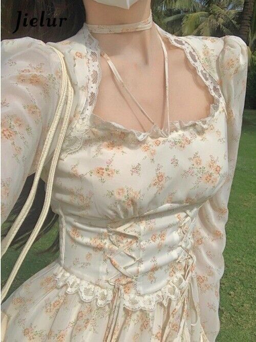 sachin and babi light blue dress Elegant Women's Summer Sundresses Loose Korean Style Clothes Women New  Vintage Print Midi Dress – buy the best products in the Ayzeze online store main image 0
