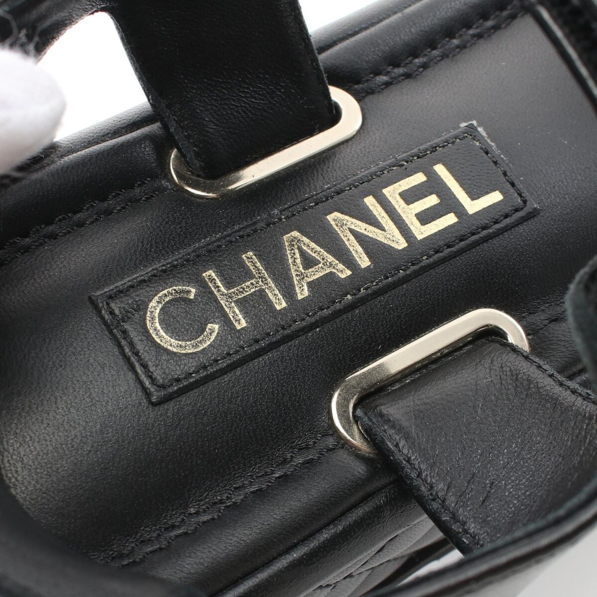 CHANEL Matelasse COCO Mark Sandals #37C shoes G39143 CHANEL Matelasse COCO Mark Sandals #37C shoes G39143