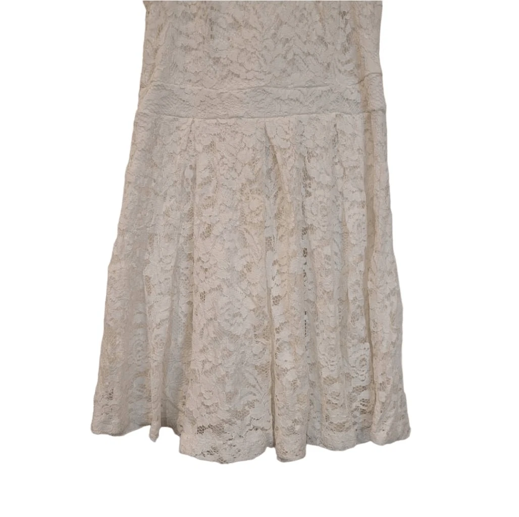 OFF WHITE Abito con supporto in pizzo Aqua da donna bianco poli spandex foderato