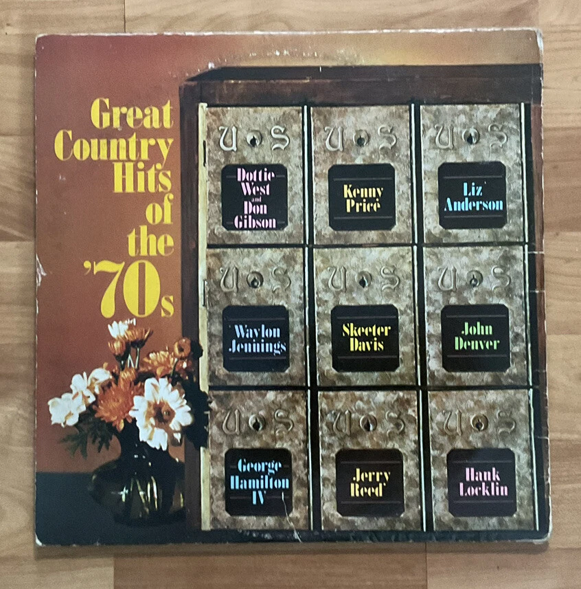 Great Country Hits Of The 70s Compilation 2 LP Vinyl Record Album Outlaw Western - Image 2 of 4