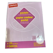 Staples Brights Multipurpose Paper 24 lbs. 8.5" x 11" Lilac 500/Ream (678826)