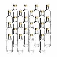 24 X Glasflaschen 100 Ml Maraska Mit Schraubdeckel Gold - Flasche 0,1L FüR LiköR