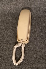 AT T TRIMLINE 210 Corded Home Phone, No AC Power Required, Improved Beige