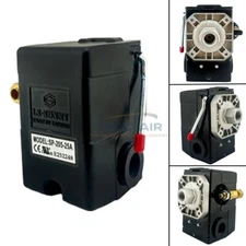 Heavy Duty Pressure Switch Air Compressor Control Valve 95-125 PSI 1 Port 25 amp
