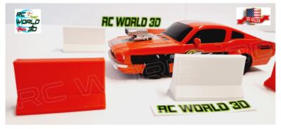 RACING TRAFFIC BARRIER RED/WHITE 3DPrinted Simulation Realistic RC-Diorama-MODEL