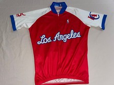 VOmax Cycling Jersey Bike LA Clippers 3/4 Zip USA Made Mens Small