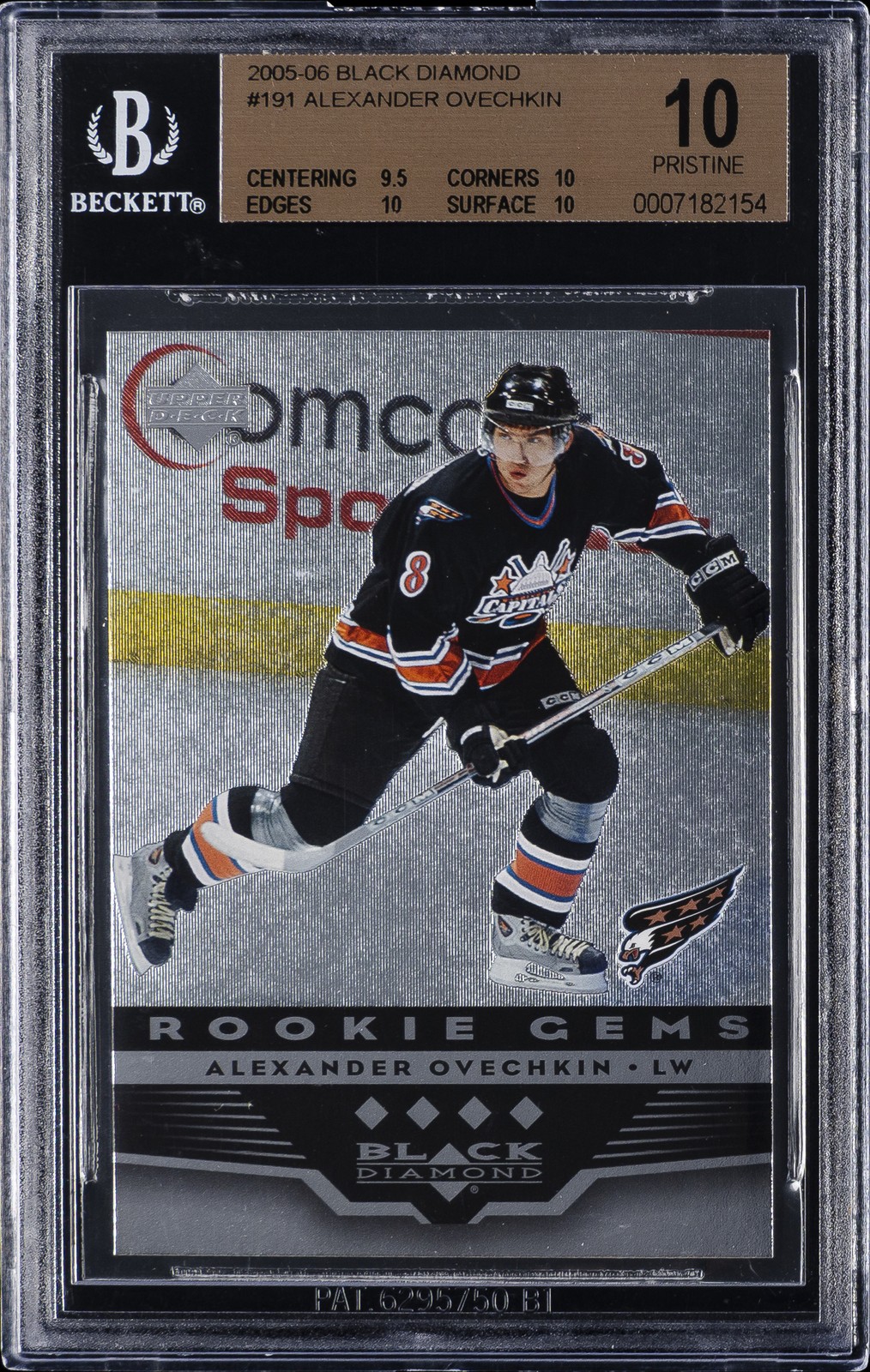 2005-06 BLACK DIAMOND #191 ALEXANDER OVECHKIN BGS 10