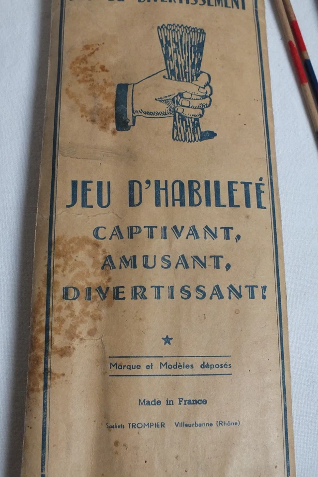 Très Ancien JEU de MIKADO -- Jeu de Divertissement Habileté  -- règles français - Photo 3/4