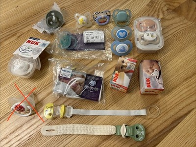 Schnuller Set Ketten Boxen Marken Germany Silikon NUK Philips Avent nip MAM Bibs