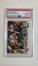 MARK SCHLERETH RC 1992 PRO SET ROOKIE CARD #679 AUTOGRAPH PSA AUTO 10