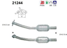 Katalysator AS 21244 für OPEL CORSA S93 TIGRA 16V F07 F08 F68 M68