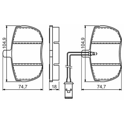 Bosch Brake Pad Set, Disc Brake for Land Rover Range Rover I 3.5 Vogue 4x4