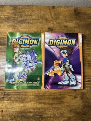 DIGIMON VOLUME 1 & 2  (Tokyopop 2003 TP SC / Digital Monsters ~ Lot of 2 Manga)