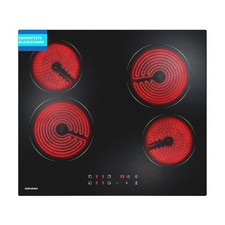 Glaskeramikkochfeld 4 Platten, Einbau-Kochplatte mit Abriebfeste Glaskeramik, 2