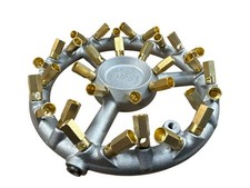 GENUINE JP DUOFLAM ROUND CAST IRON BURNER 32 JET COOKER BURNER NATURAL GAS 3/4"