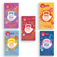 Teekanne - Tee - Organics - 5 vers. Sorten - Danke Tee