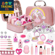 Kids Makeup Kit for Girls-Real Washable Makeup Sets for Girl 5-8,Princess Toys R