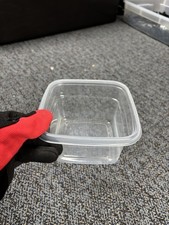 No Lid Square Plastic Container 3
