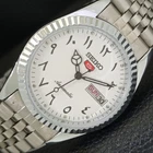 JAPAN VINTAGE REFURBISHED SEIKO 5 AUTOMATIC 6309A MENS ARABIC WATCH a441547-4