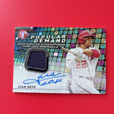 2022 Topps Pristine - Popular Demand Autograph Relics Juan Soto Sharp corners